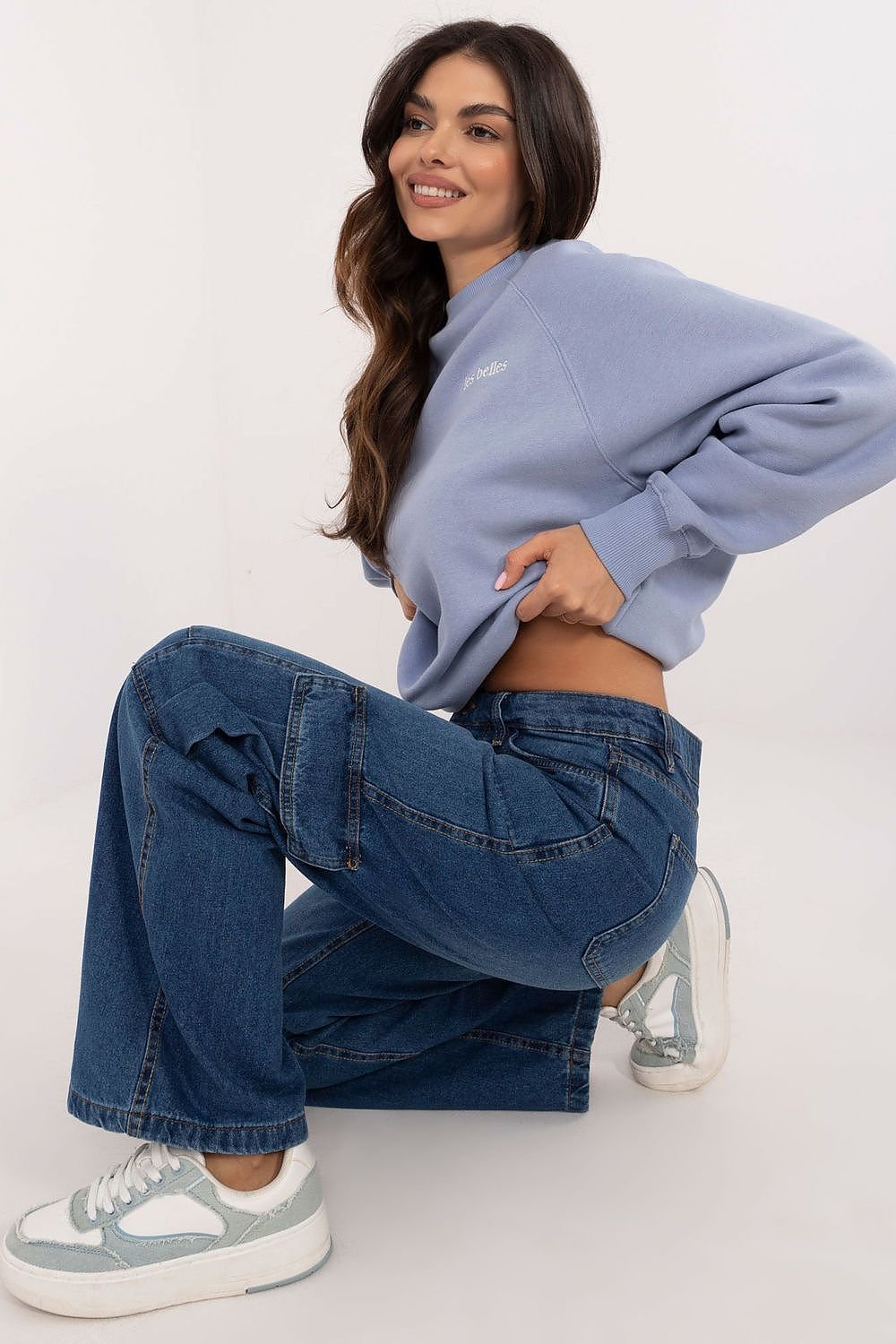  Spodnie Jeansowe Model D80016BD62458M294 Blue - Sublevel 